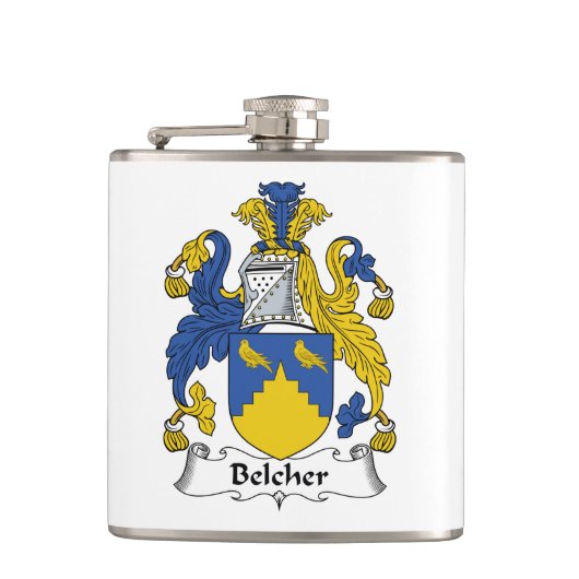 Belcher Family Crest Heupfles (Voorkant)