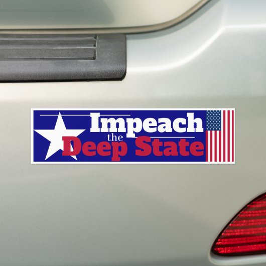 Beleef de Deep State Bumpersticker (Op auto)
