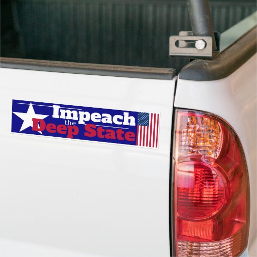 Beleef de Deep State Bumpersticker (Op Truck)