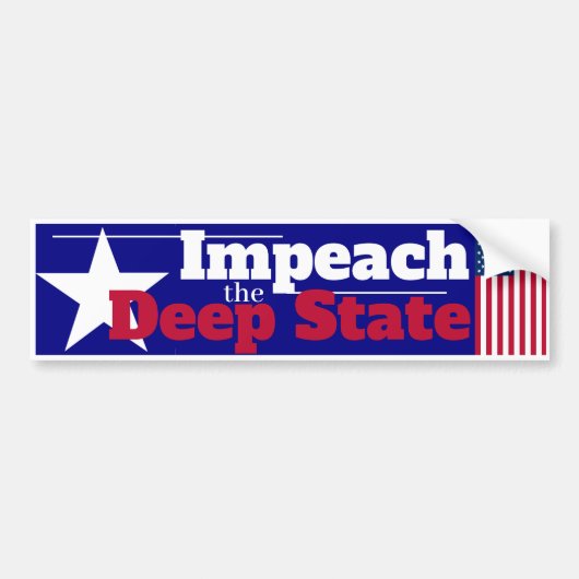 Beleef de Deep State Bumpersticker (Voorkant)