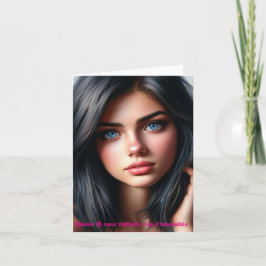 Beleef het gevoel dat je moet voelen. bedankkaart