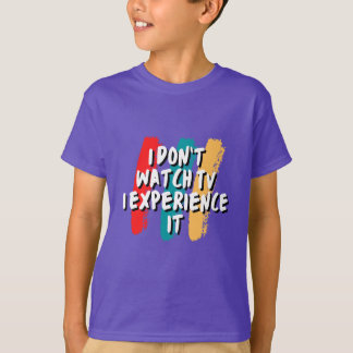 Beleef het: het T-shirt van de ultieme tv-liefhebb