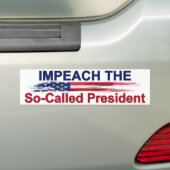 Beleef het zogenaamde President Bumpersticker (Op auto)