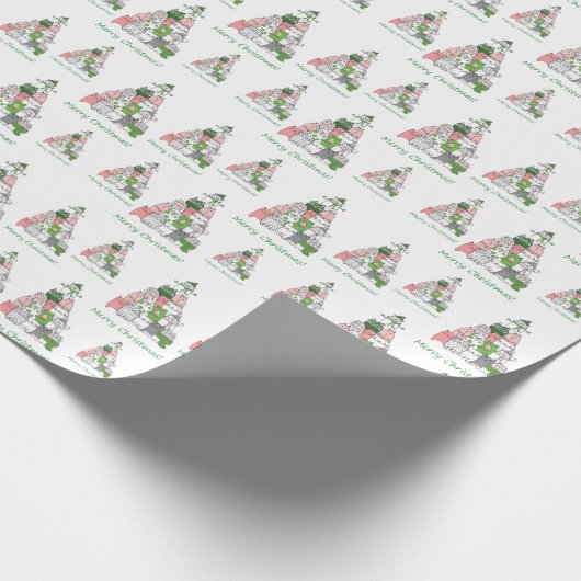 Beleef jezelf een harige kleine kerst! cadeaupapier (Hoek)