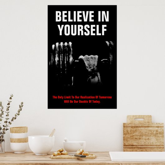 Beleef zelf training in buikbouw poster (Keuken)