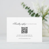 Beleefd Antwoord Script Minimaal QR Code Huwelijk (Staand voorkant)