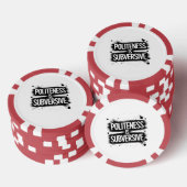 Beleefdheid is subversief poker chips (Opstapeling)