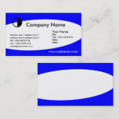 Beleenbaar - blauw visitekaartje (Voorkant / Achterkant)
