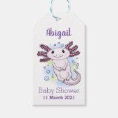 Belegend pink axolotl cadeaulabel (Voorkant)