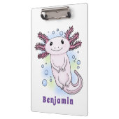Belegend pink axolotl klembord (Links)