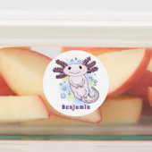 Belegend pink axolotl labels (Aangebracht)