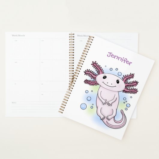 Belegend pink axolotl planner (Display)