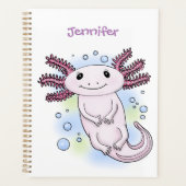 Belegend pink axolotl planner (Voorkant)