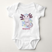 Belegend pink axolotl romper (Voorkant)