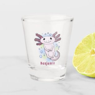 Belegend pink axolotl shot glas