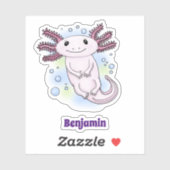 Belegend pink axolotl sticker (Vel)