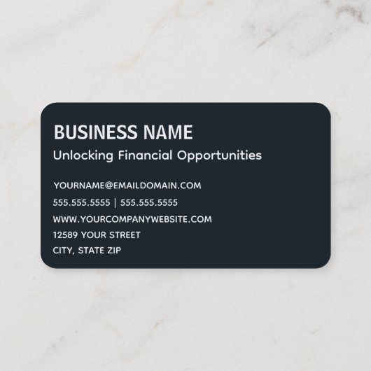 Beleggingsbank Visitekaartje (Achterkant)