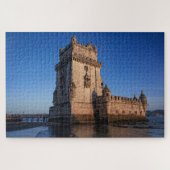 Belem-toren op zonsondergang in Lissabon, Portugal Legpuzzel (Horizontaal)
