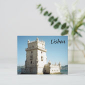 belem tower lisbon briefkaart (Staand voorkant)