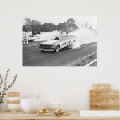 belemmering - DragOn Vega Funny Car Poster (Keuken)