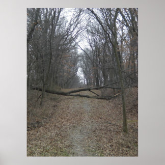 Belemmering onderweg poster