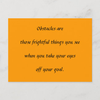 Belemmeringen Briefkaart