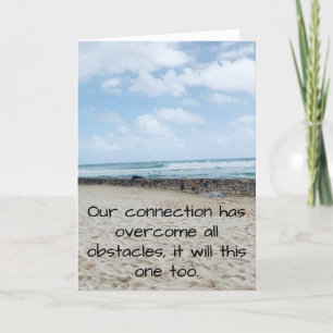 Belemmeringen overwinnen feestdagen kaart