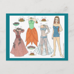 Belethwen Elf Paper Doll Briefkaart