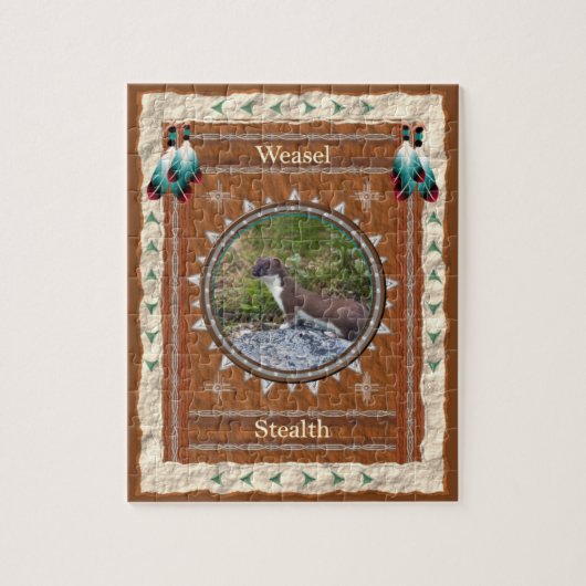 Belette - Puzzle en forme de Jigsaw avec une boîte (Vertical)