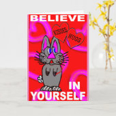 Beleve in jezelf kaart (Gele Bloem)