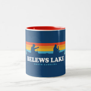 Belews Lake North Carolina Cano Tweekleurige Koffiemok