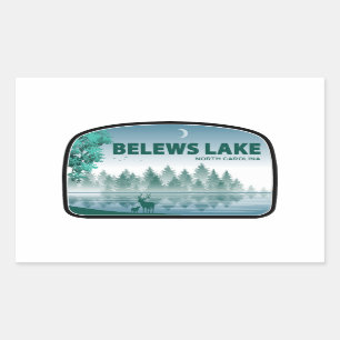 Belews Lake North Carolina Deer Rechthoekige Sticker