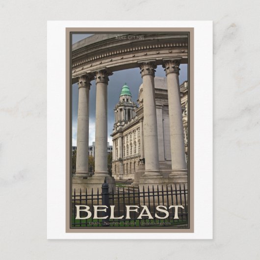 Belfast City Hall Briefkaart (Voorkant)