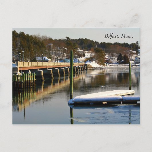 Belfast Footbridge - Winter 2015 Briefkaart (Voorkant)