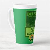 Belfast Gay Pride - Brighton België - LGBT Latte Mok (Linkerhoek)