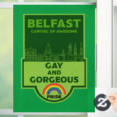 Belfast Gay Pride - Brighton Ierland LGBT - Raamsticker (Huis)