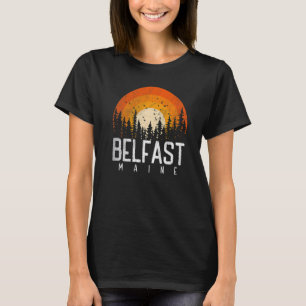 Belfast Maine ME Retro Style 70s 90s T-shirt