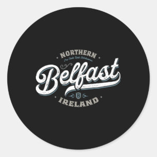 Belfast Noord-Ierland City Travel Capital Ronde Sticker
