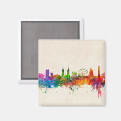 Belfast Northern Ireland Skyline Magneet (Voorkant / Achterkant)