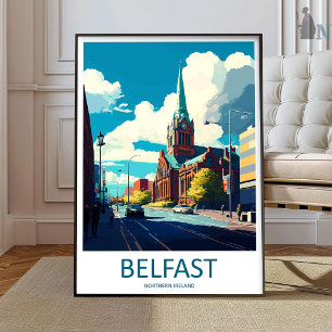 Belfast Reisprint Muur Kunst Belfast Muur Hanging Poster