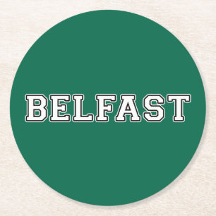 Belfast Ronde Kartonnen Onderzetter