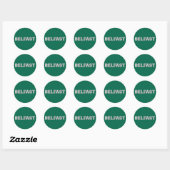 Belfast Ronde Sticker (Vel)
