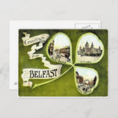  Belfast shamrock briefkaart (Voorkant / Achterkant)