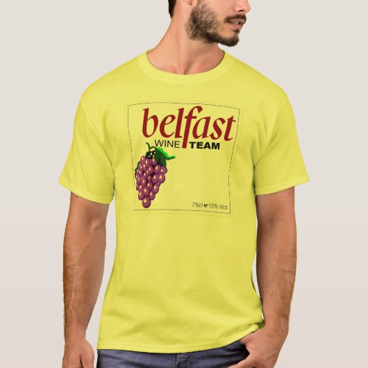 Belfast Wine Team T-shirt (Voorkant)