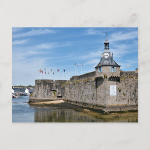Belfry of Ville Close of Concarneau in France Briefkaart
