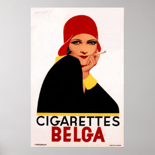 BELGA CIGARETTES Belgique Cigar Vintage Art Déco
