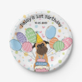 Belge Brussels Griffon Hond Verjaardagsfeestje Papieren Bordje (Voorkant)