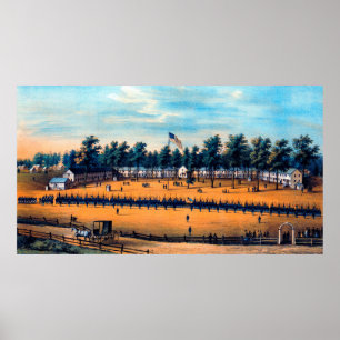 Belger Barakken Baltimore Md Amerikaanse Burgeroor Poster