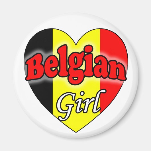 Belgian Girl Magneet (Voorkant)