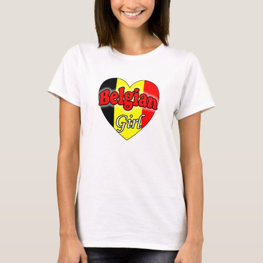 Belgian Girl T-shirt (Voorkant)